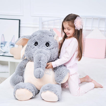 Großer Stoffelefant 100cm - Kuscheltier für Kinder