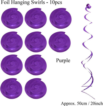 Girlande Pom Poms Papier Fans Violett Dekoration Birthday Balloons