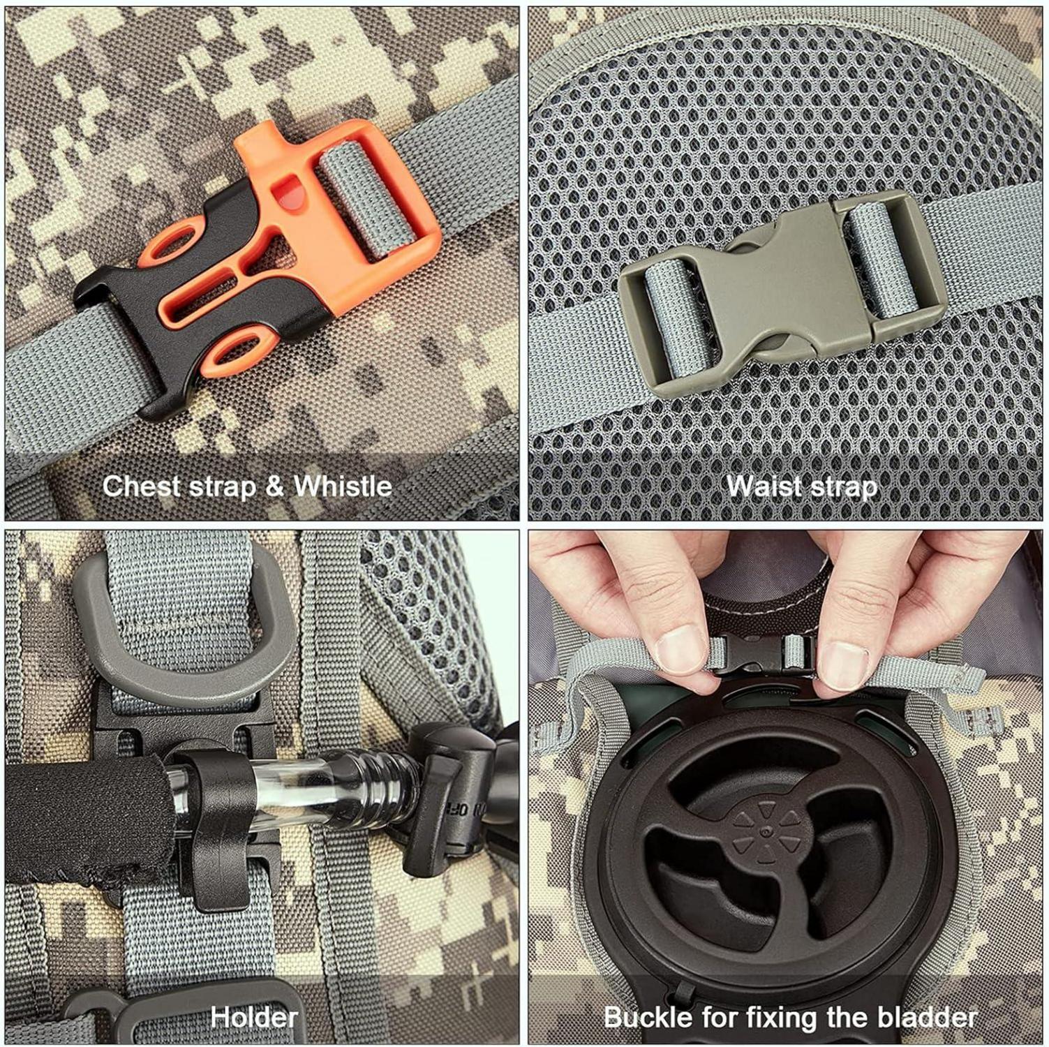 Militär Trinkrucksack mit 3L Blase Wanderrucksack für Wandern Radfahren Laufen2021