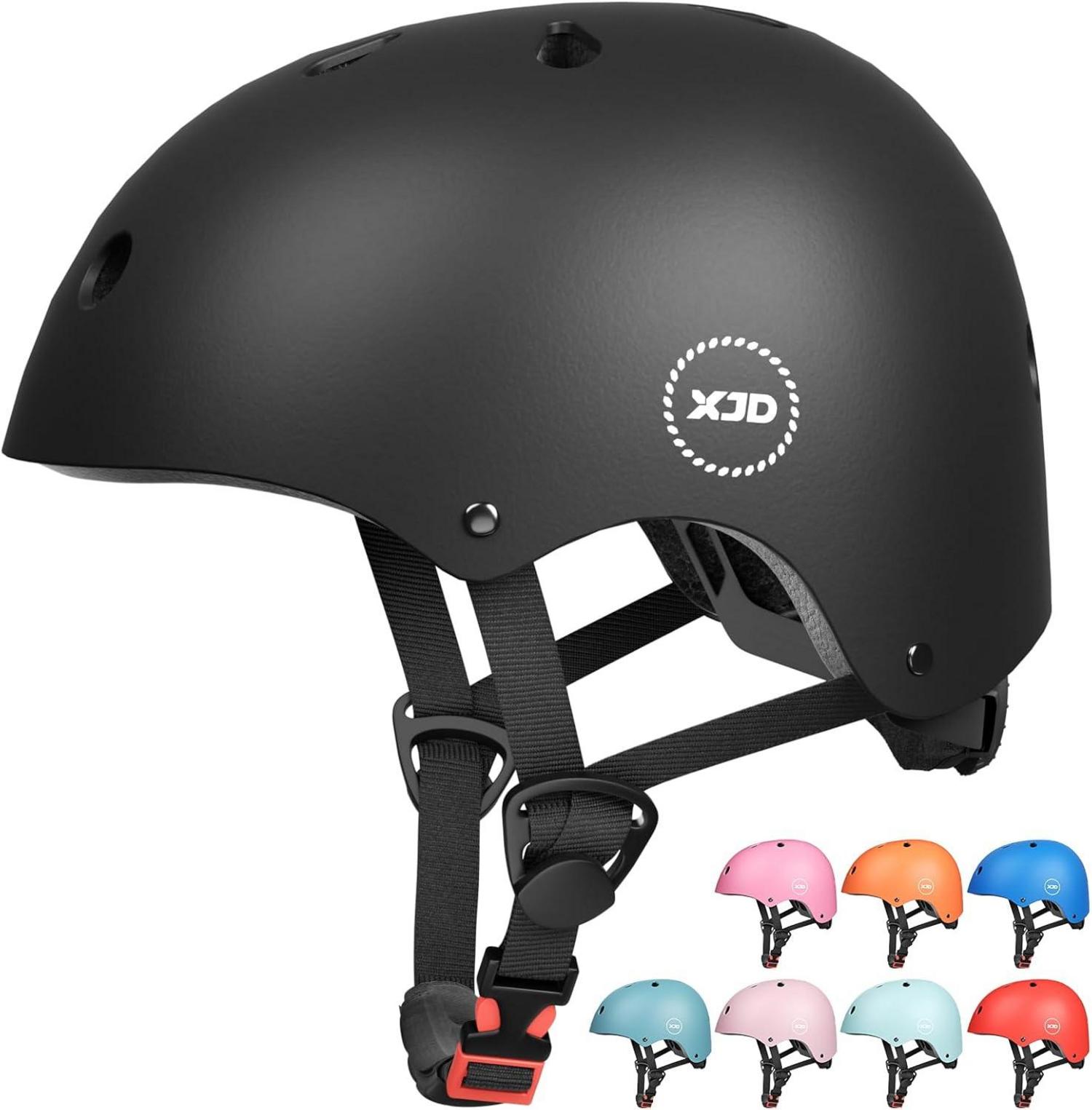 Kinder-Fahrradhelm Multisport CE-Zertifizierung für 3-13 Jahre Schwarz