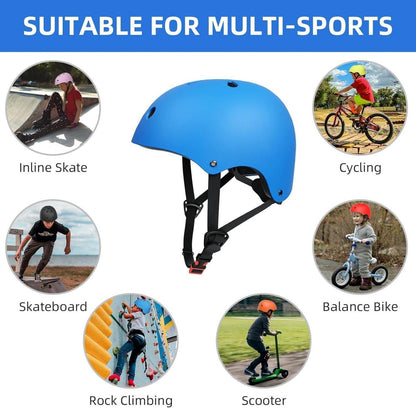XJD Kinder Jugend Fahrradhelm CE geprüft Multisport Blau S 48-54cm