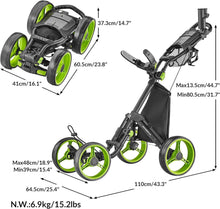 CaddyTek Explorer V8 Superlite Golfwagen 4 Räder 2019-Lime