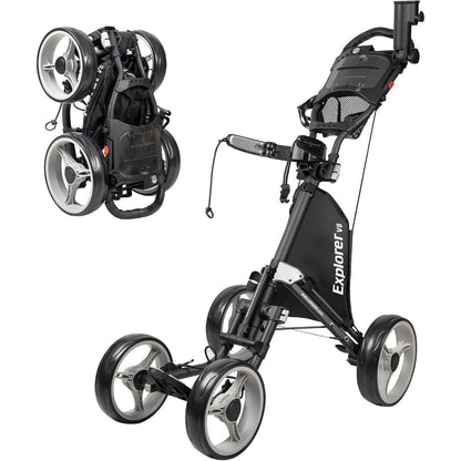 CaddyTek Explorer V8 Superlite 4-Rad Golftrolley 2019 Silber