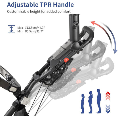 CaddyTek Explorer V8 Superlite 4-Rad Golftrolley 2019 Silber