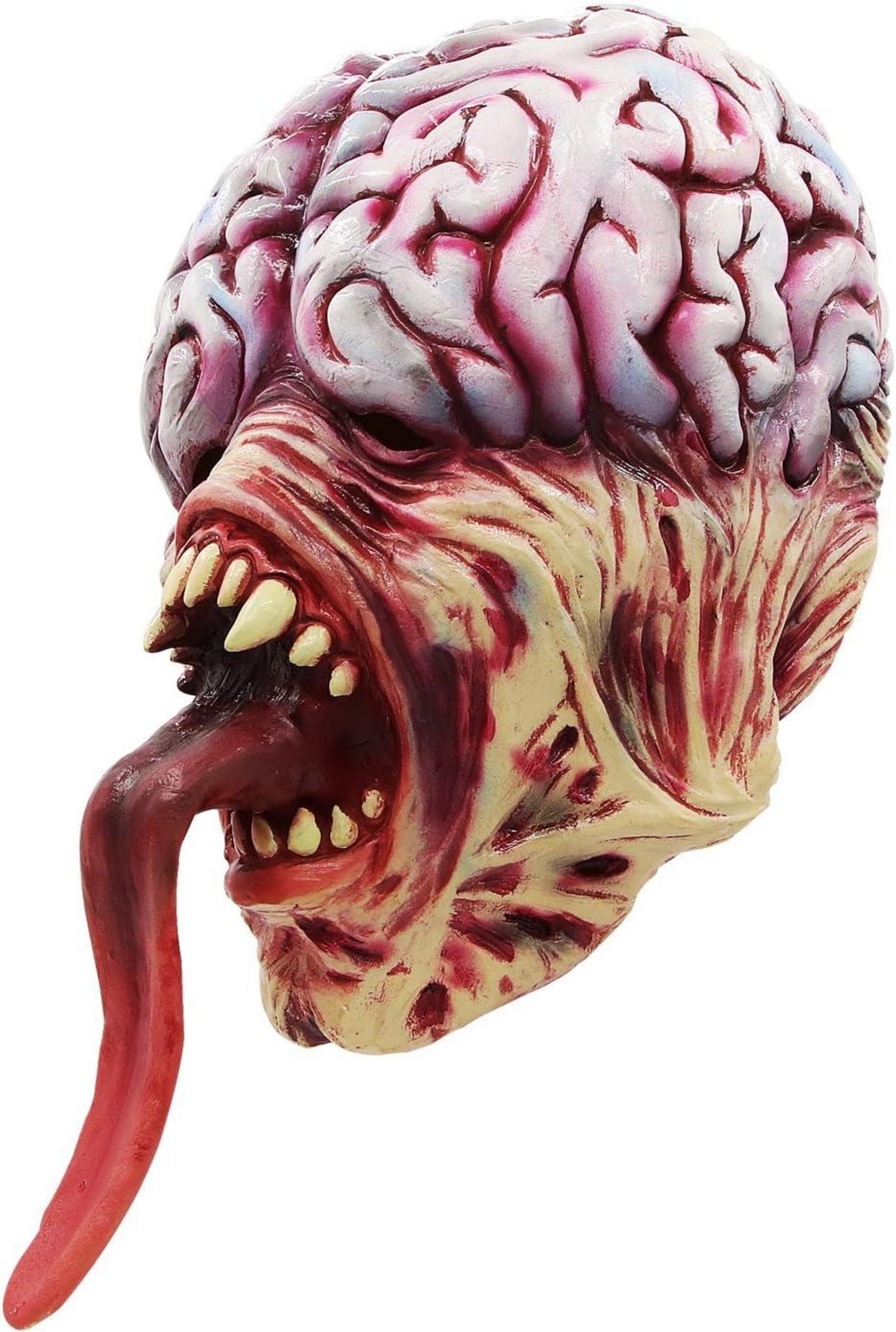 Zombie Monster Maske Halloween Kostümparty Licker Horror Zunge Gehirn