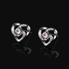 B.Catcher Herz Ohrringe 925 Sterling Silber Zirkonia