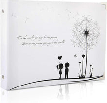 Scrapbook Fotoalbum Vintage Hochzeit Gästebuch 50 Schwarze Seiten