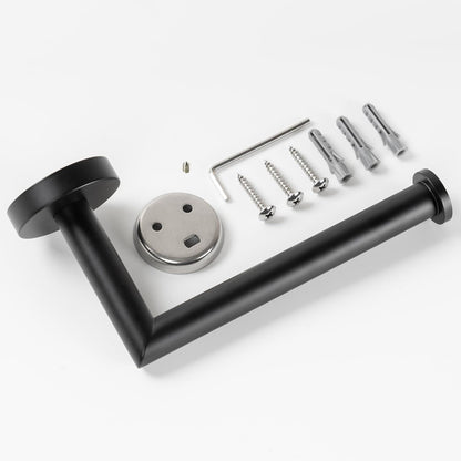 Toilettenpapierhalter Edelstahl Matt Schwarz