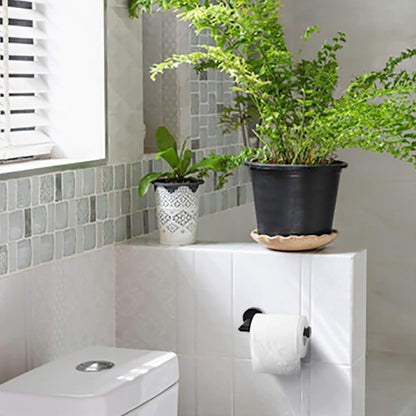 Toilettenpapierhalter Edelstahl Matt Schwarz
