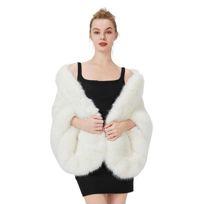 Kunstpelz Stola Bolero für Braut & Abendkleid