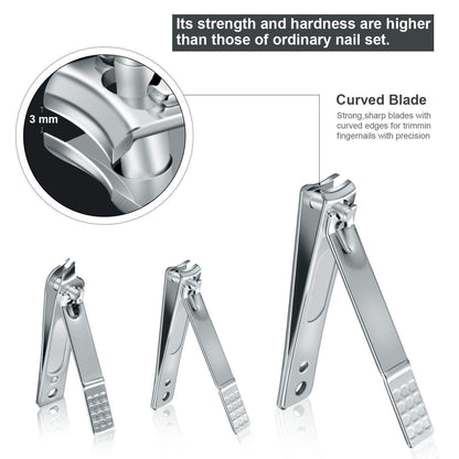 Professionelles Maniküre Set aus Edelstahl - 18-teiliges