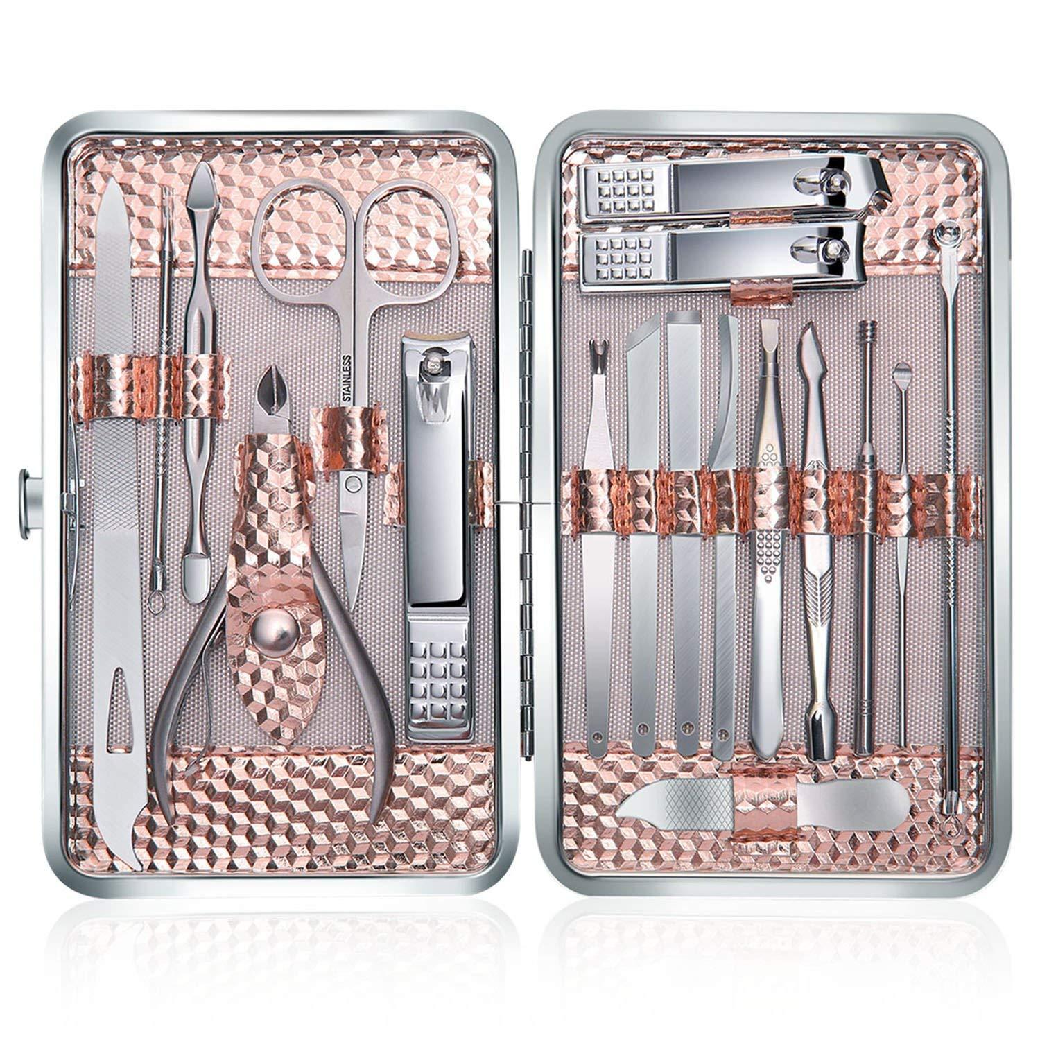 Maniküre Pediküre Set - Profi Nagelpflege Kit aus Edelstahl