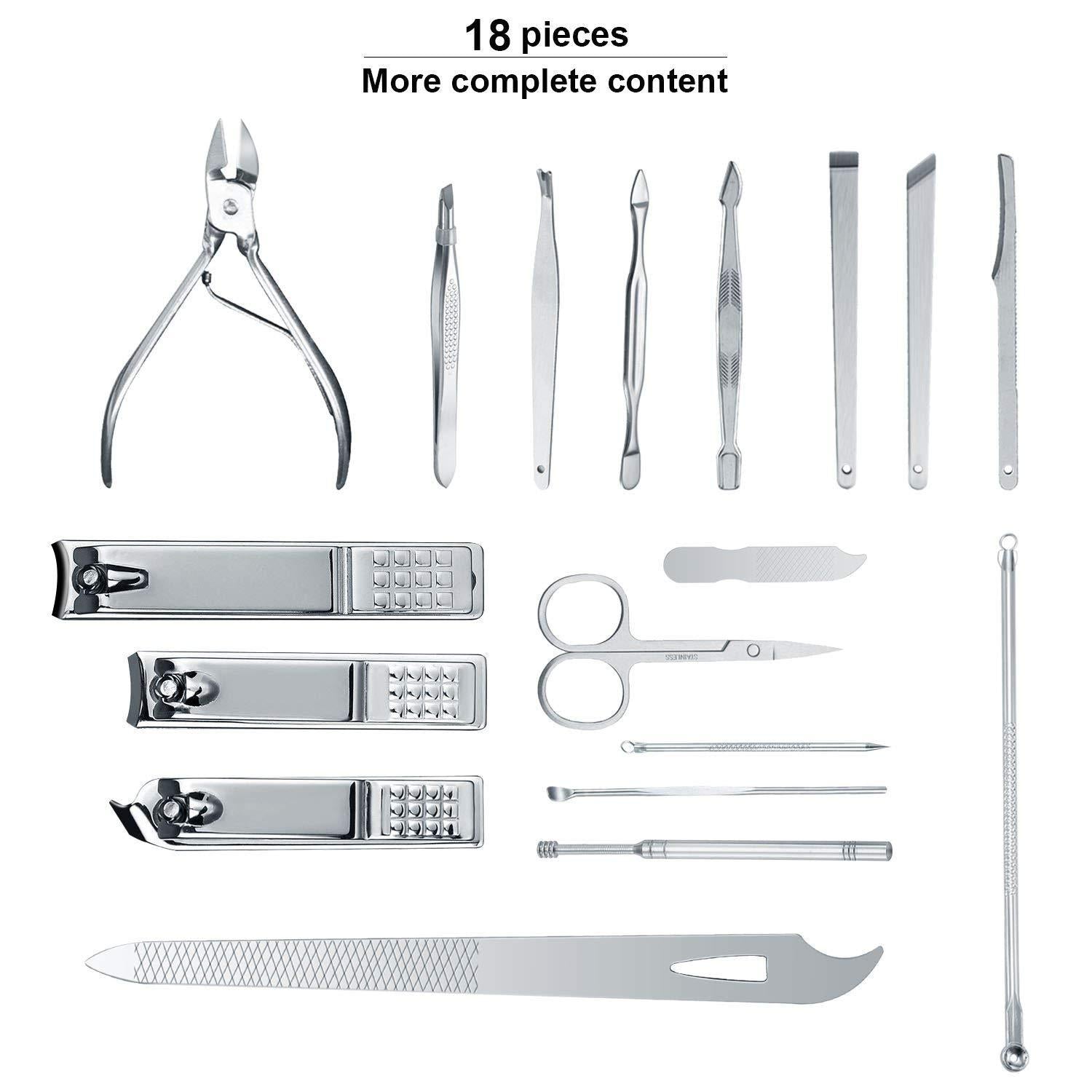 Maniküre Pediküre Set - Profi Nagelpflege Kit aus Edelstahl
