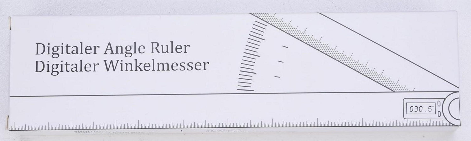 Digitaler Preciva Winkelmesser mit Feststellfunktion - Edelstahl Lineal - 400 mm