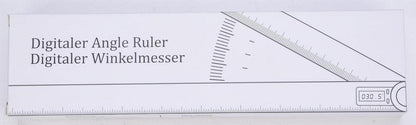 Digitaler Preciva Winkelmesser mit Feststellfunktion - Edelstahl Lineal - 400 mm