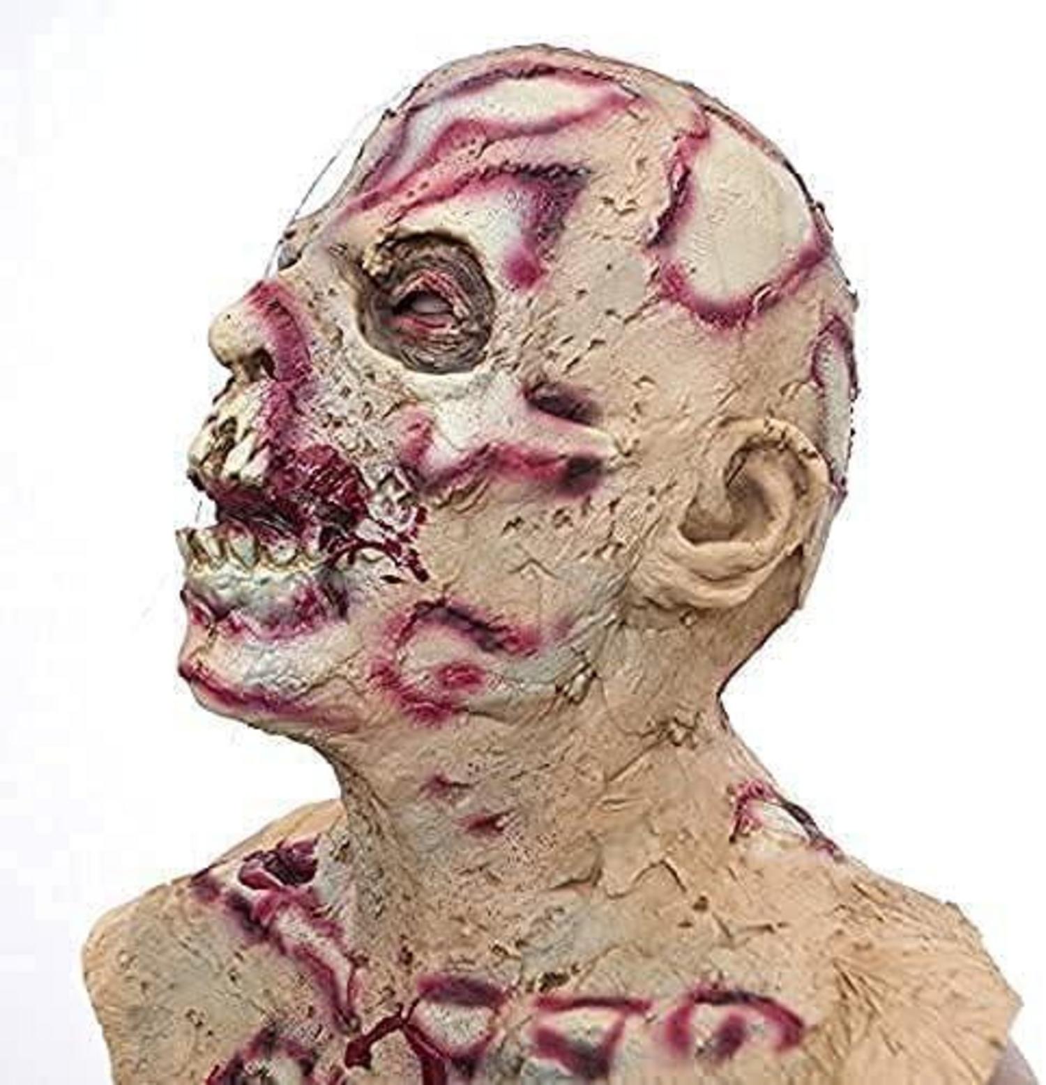 Zombie Vollkopfmaske Halloween Monster Kostüm Latex Maske