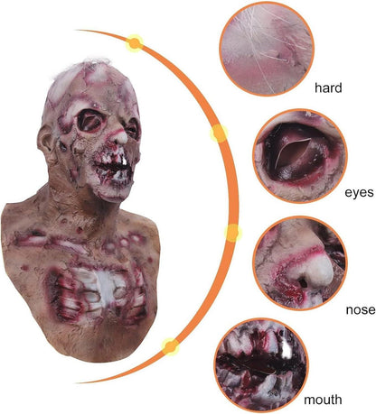 Zombie Monster Latex Maske Halloween Kostümparty Walking Dead