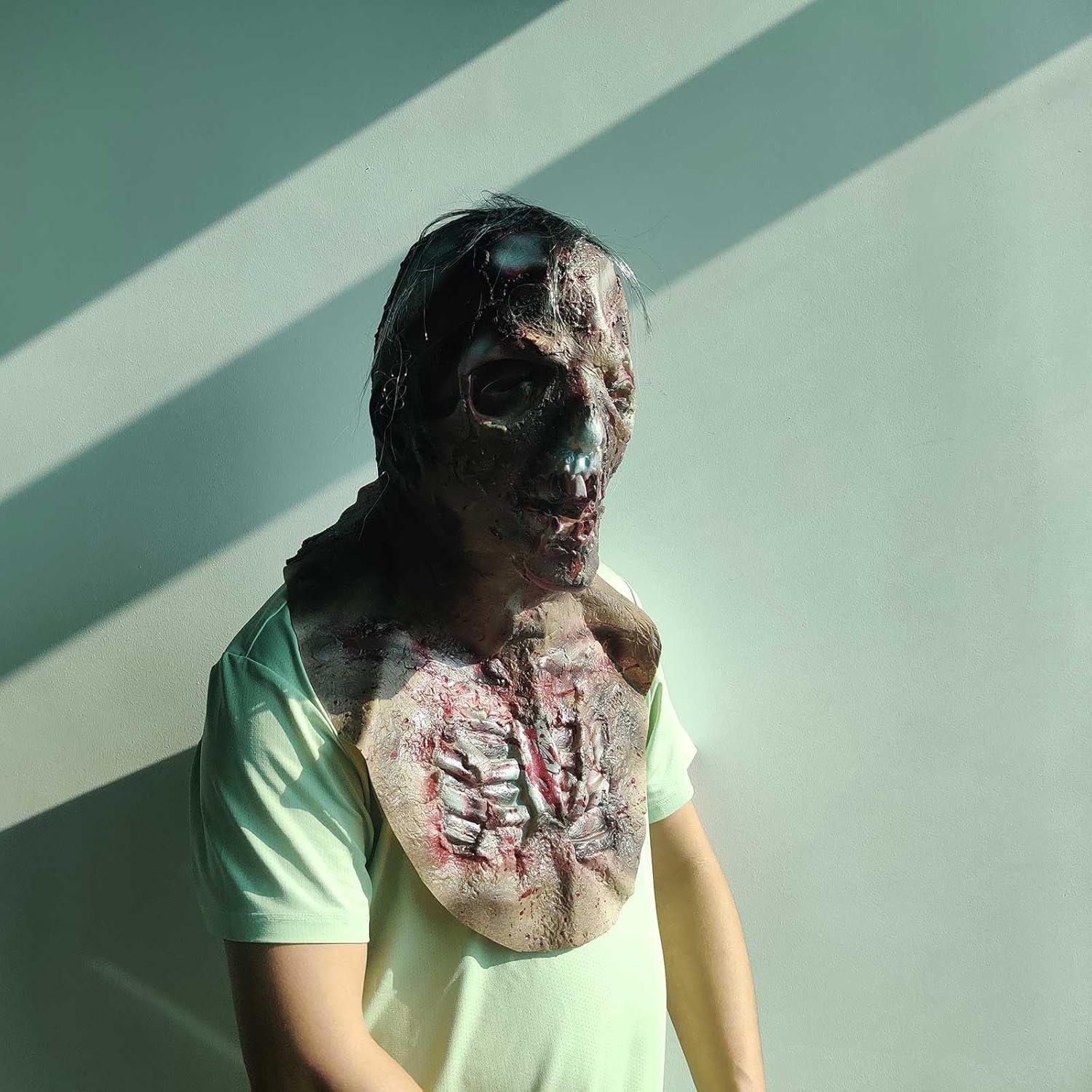 Walking Dead Zombie Monster Latex Vollkopfmaske Halloween Kostüm Party Mask