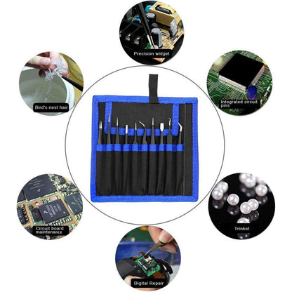 XOOL 10-teiliges Präzisions-Pinzetten