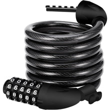 Fahrradschloss mit 120cm Kabel, 5-Stelliger