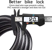 Fahrradschloss mit 120cm Kabel, 5-Stelliger
