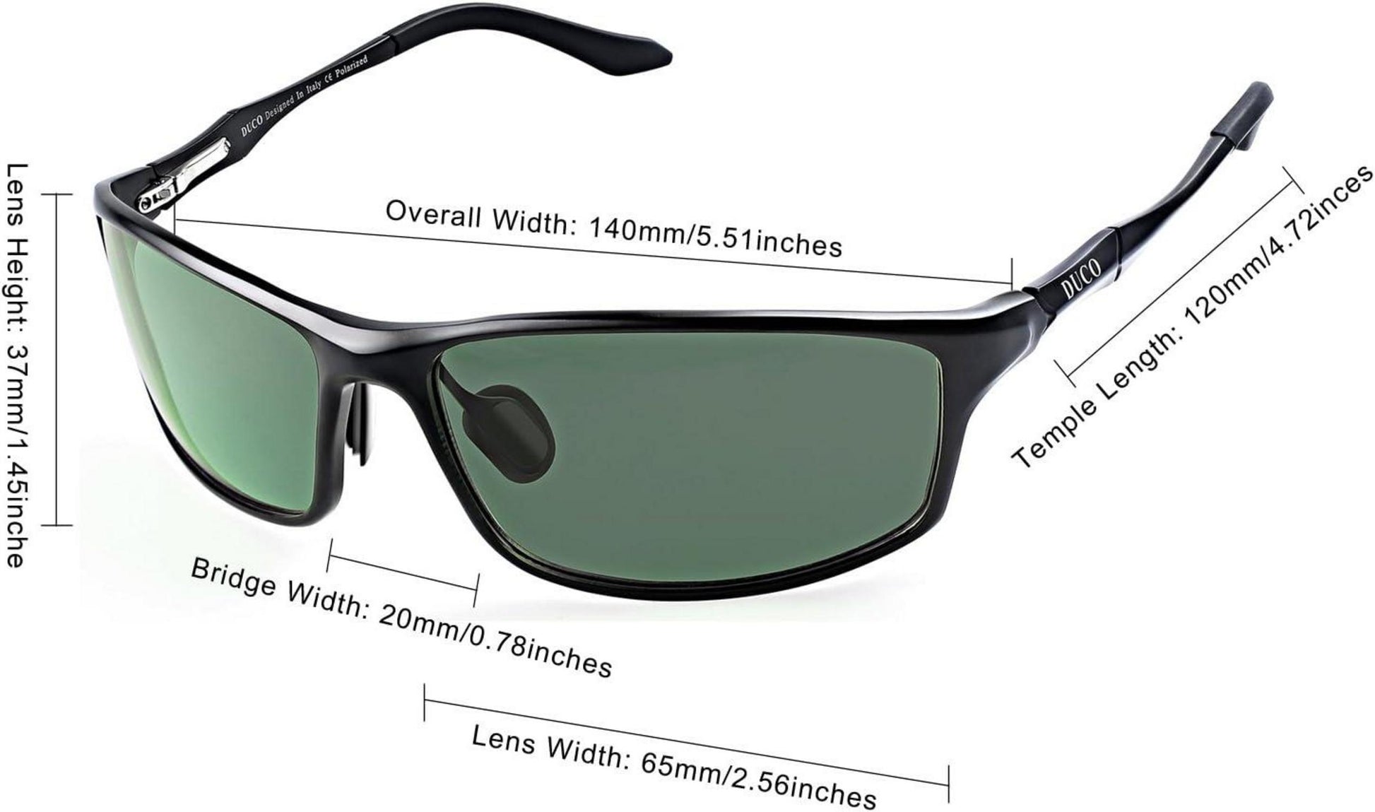 Polarisierte Sportbrille Al-MG Metallrahmen Herren 8201