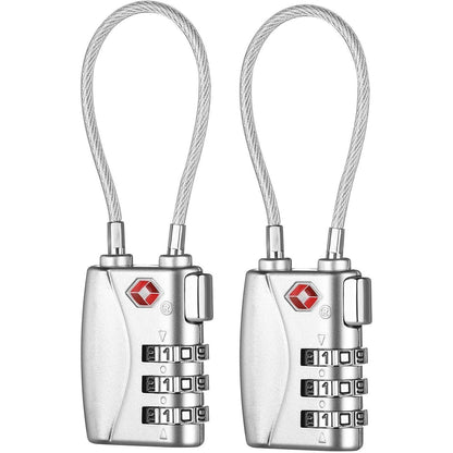 ZHEGE Zahlenschloss Koffer TSA Genehmigt, 3