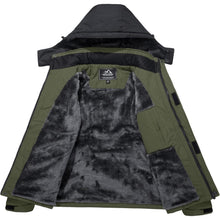 Herren Winter Skijacke Fleece Gefüttert Outdoor Wasserdicht