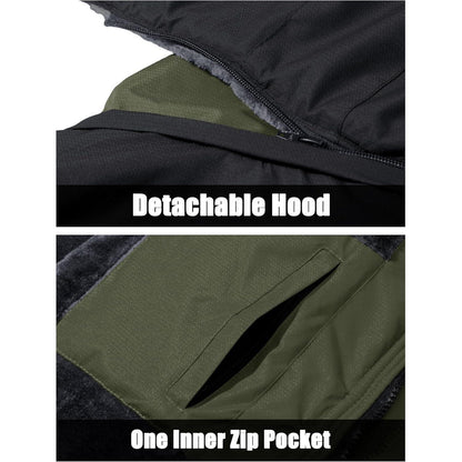 Herren Winter Skijacke Fleece Gefüttert Softshelljacke