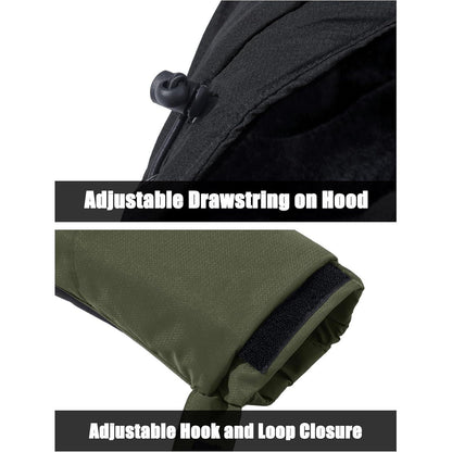 Herren Skijacke Fleece Gefüttert Winterjacke Outdoor