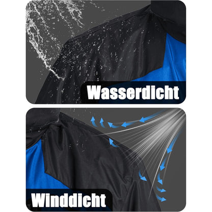 Herren Winter Skijacke Fleece Gefüttert Blau