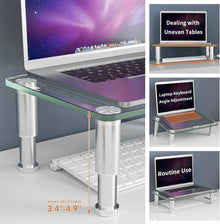 Monitor Riser mit höhenverstellbarem Multi Media Desktop