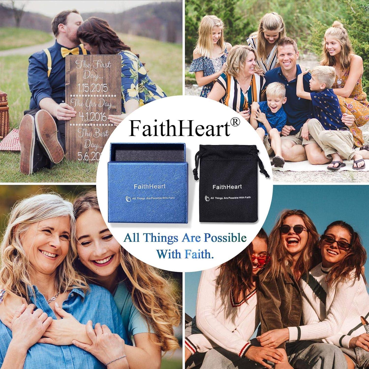 FaithHeart Rosenkranz Halskette Heiliger Benedikt Anhänger Geschenkbox