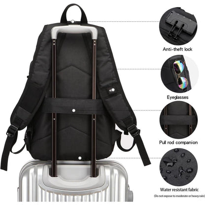 WENIG Laptop Rucksack Herren Anti-Diebstahl Laptoptasche