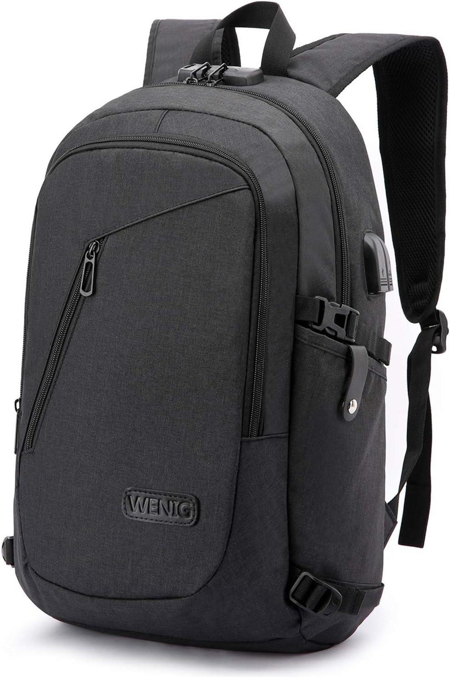 Laptop Rucksack Herren Anti-Diebstahl USB Business Reisen 15.6 Zoll