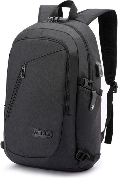 Laptop Rucksack Herren Anti-Diebstahl USB Business Reisen 15.6 Zoll