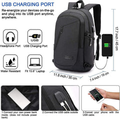 WENIG Laptop Rucksack Herren Anti-Diebstahl Laptoptasche