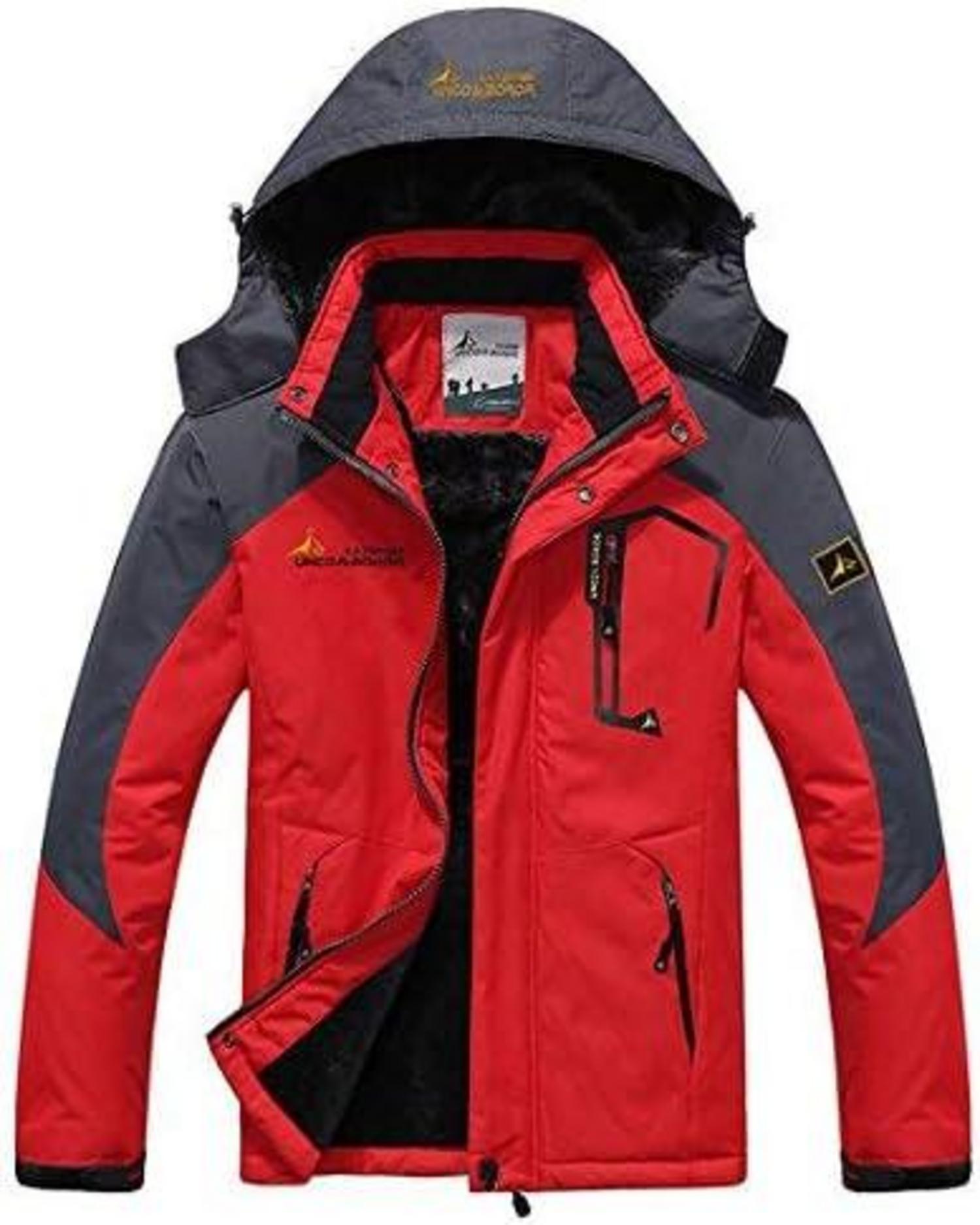 Winter Skijacke Herren Fleece Gefüttert Outdoor Wasserdicht Winddicht