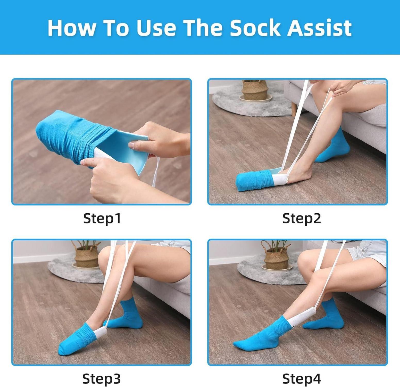 Socken- und Hosenschieber Set, Anziehhilfe für eingeschränkte