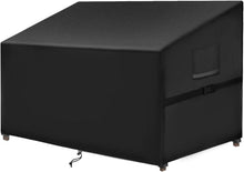 Hochwertige Gartenbank-Abdeckung Schwarz 163x66x63 cm UV-beständig