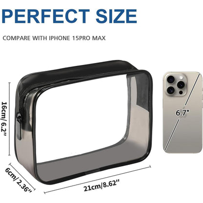 Transparenter Flüssigkeitsbeutel für Flugreisen mit 8