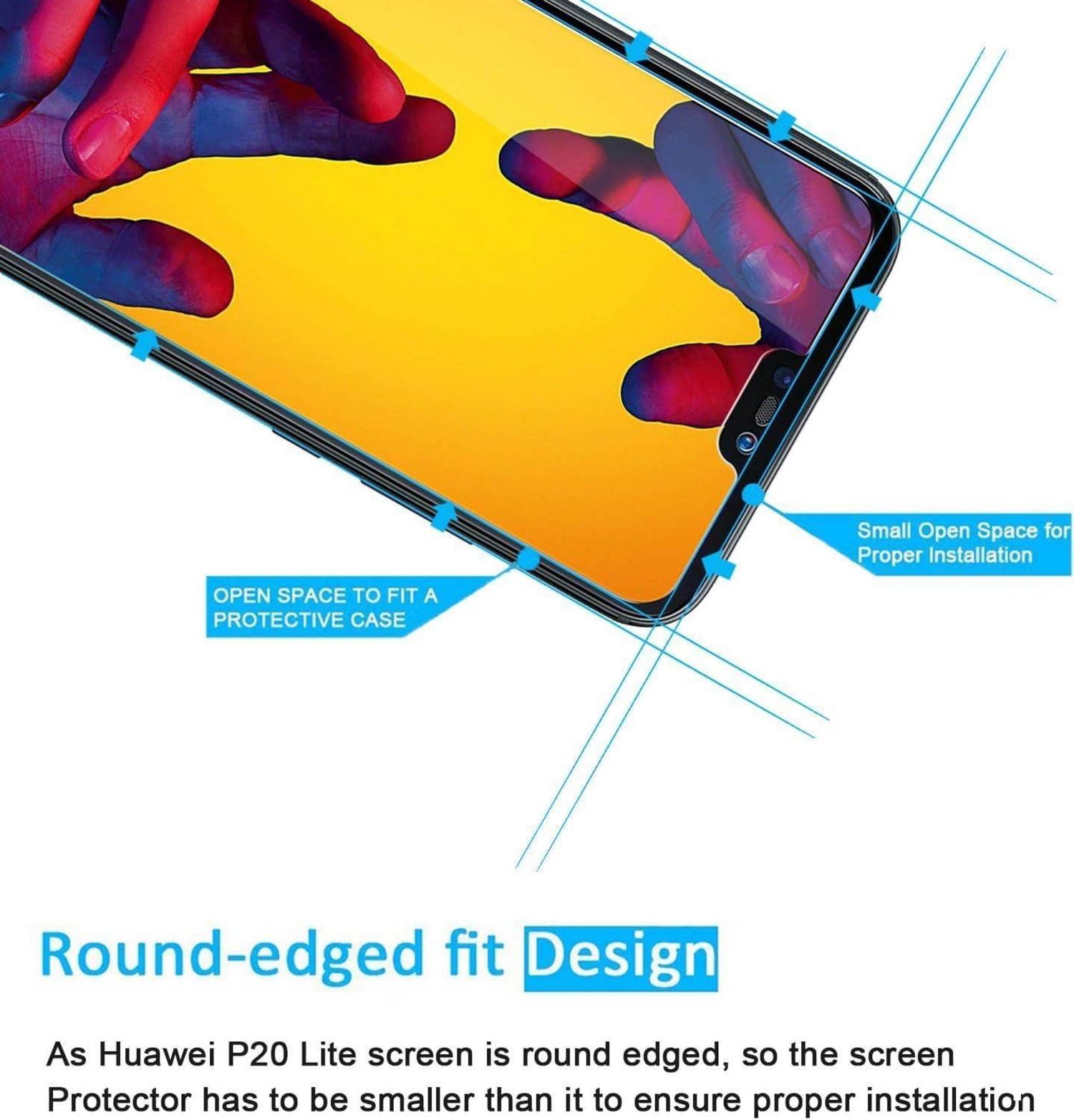 Panzer Schutz Glas Huawei P20 lite Nova 3e 2er Set 9H Härte