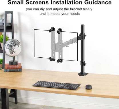 Suptek Nicht-VESA Adapter für 13-32 Zoll Bildschirme, 75×75mm 100×100mm, Mattschwarz