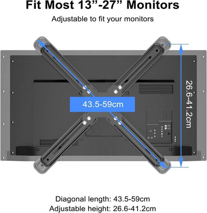 VESA Adapter Halterungs Kit für 13-32 Zoll Bildschirme, Mattschwarz