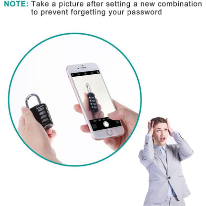 Zahlenschloss mit 4-stelliger Kombination für Fitnessstudio