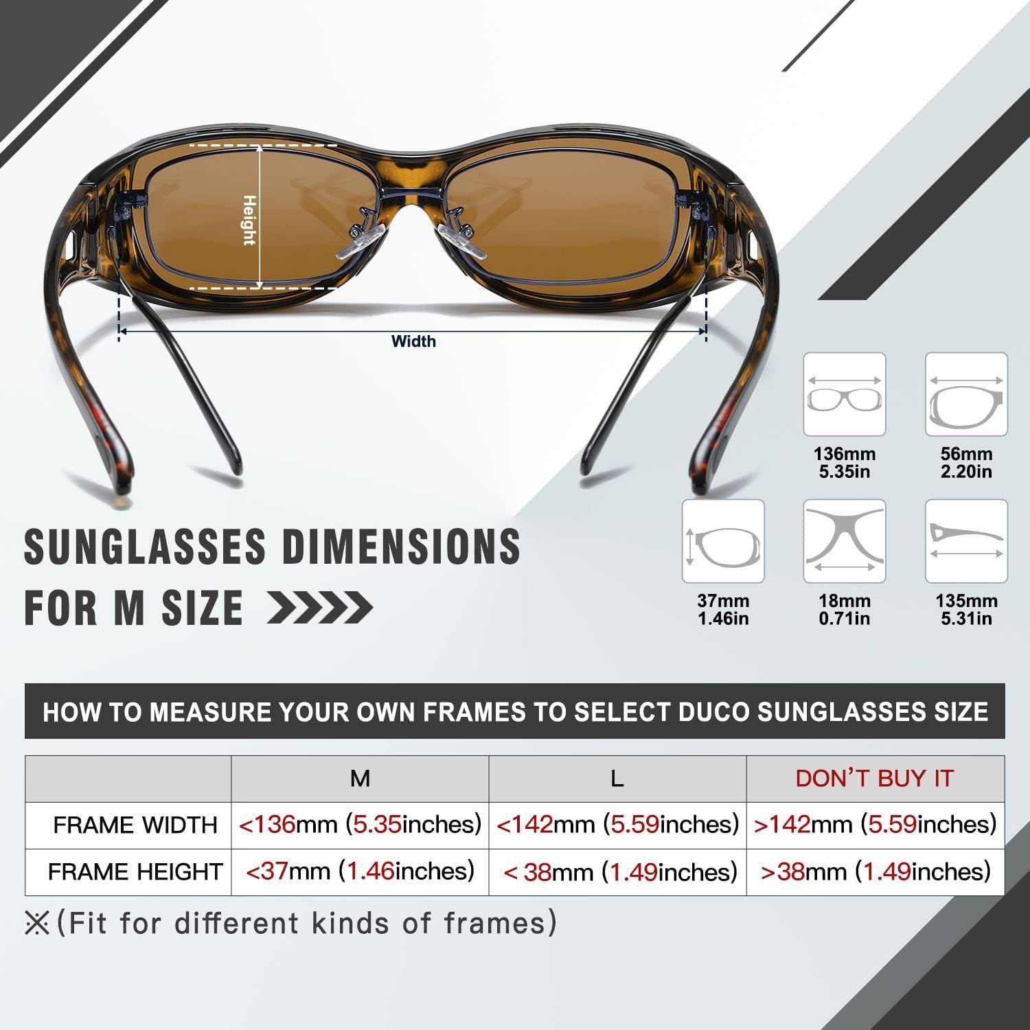 Polarisierte Überbrille mit UV400-Schutz für Brillenträger - Wrap