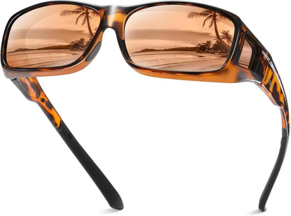 Polarisierte Überbrille UV400 Schutz Wrap Around Blendschutz
