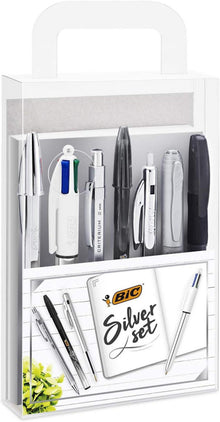 BIC Silver Line Schreibset 8-teilig inkl. Metallic Marker & Gelroller