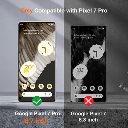Google Pixel 7 Pro Displayschutzfolie + Kameraschutz Set