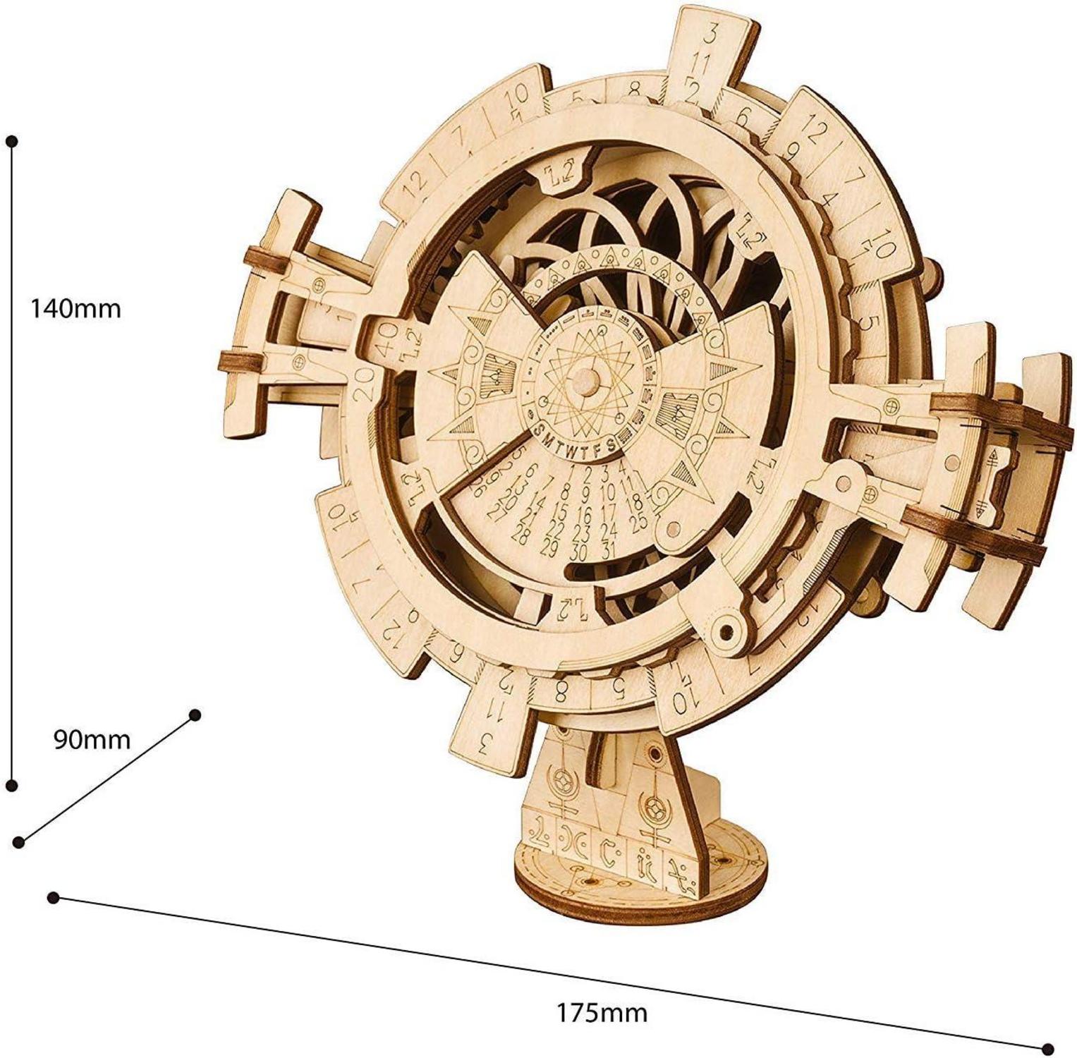 Perpetual Calendar 3D Holzbausatz Mechanisches Modellbau Kit